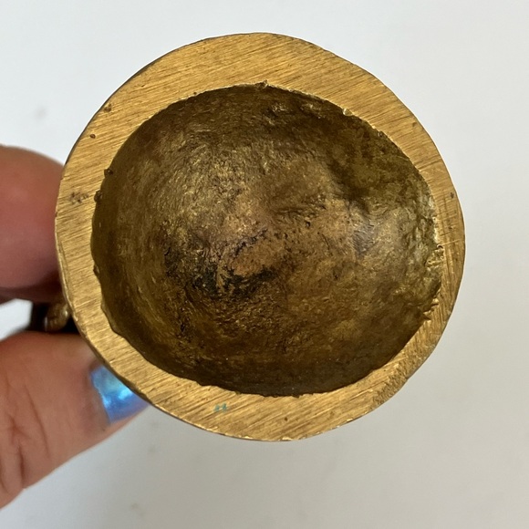 Vintage Brass Woman Asian Dancer Figurine 6-1/2 inches Tall - Picture 6 of 8